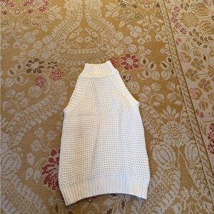 INTERMIX White Sleeveless Knit Top